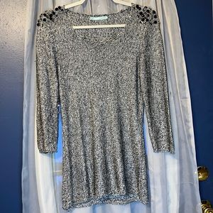 Maurices Crew Neck Sparkly Sweater